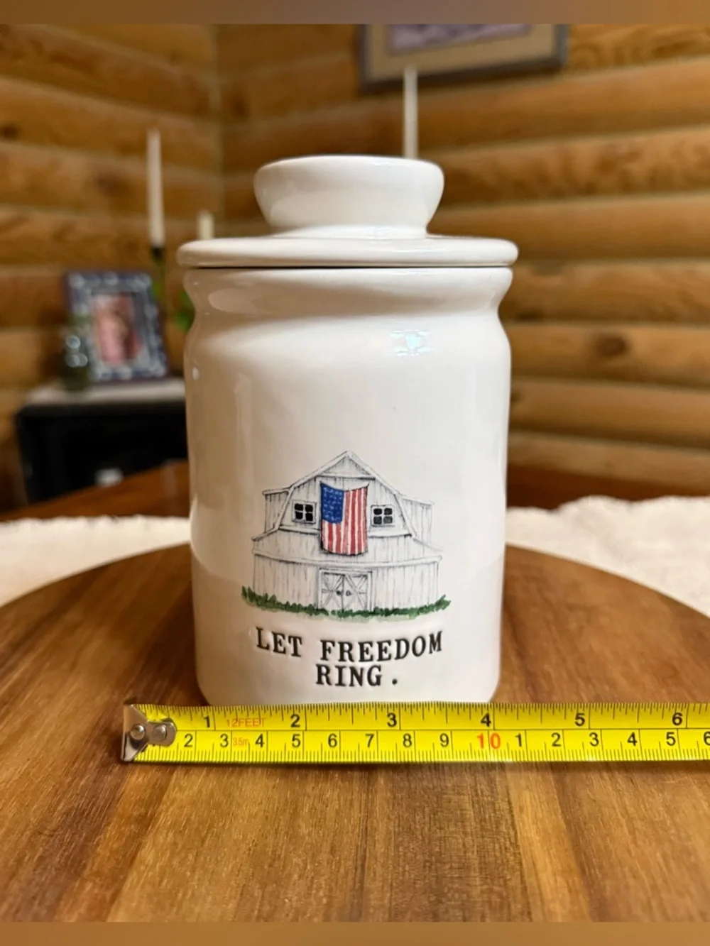 LET FREEDOM RING Rae Dunn Canister - Picture 4 of 5